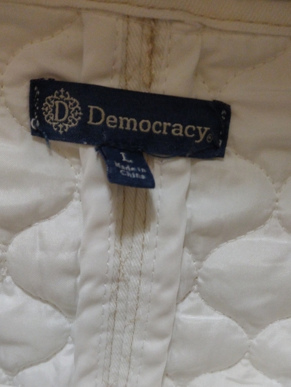 Like New Democracy Puff Sleeve Zipper Lightweight Jacket - Picture 2 of 5
